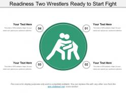 Readiness Two Wrestlers Ready To Start Fight