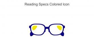 Reading Specs Colored Icon In Powerpoint Pptx Png And Editable Eps Format