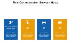 Real communication between hosts ppt powerpoint presentation tips cpb