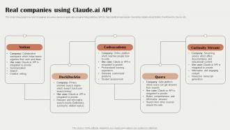 Real Companies Using Claude Ai Api Claude Ai The Next Rival Of Chatgpt ChatGPT SS