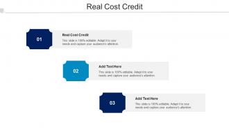 Real Cost Credit Ppt Powerpoint Presentation Summary Model Cpb