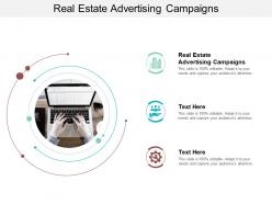 Real estate advertising campaigns ppt powerpoint presentation infographics tips cpb