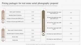 Real Estate Aerial Photography Proposal powerpoint presentation slides