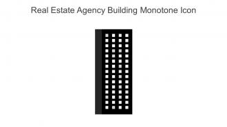 Real Estate Agency Building Monotone Icon In Powerpoint Pptx Png And Editable Eps Format