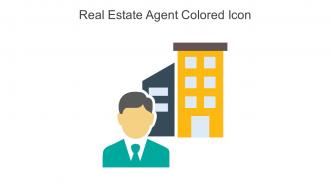 Real Estate Agent Colored Icon In Powerpoint Pptx Png And Editable Eps Format