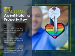 Real Estate Agent Holding Property Key