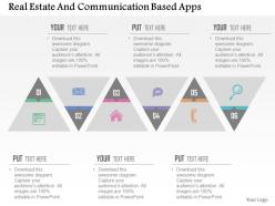 Real estate and communication based apps flat powerpoint design