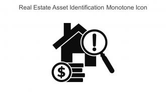 Real Estate Asset Identification Monotone Icon In Powerpoint Pptx Png And Editable Eps Format
