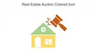 Real Estate Auction Colored Icon In Powerpoint Pptx Png And Editable Eps Format