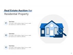 Real Estate Auction Residential Dollar Symbol Buildings Contract