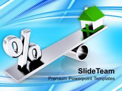 Real estate balance comparison business powerpoint templates ppt themes and graphics 0113