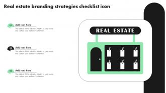 Real Estate Branding Strategies Checklist Icon