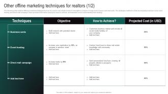 Real Estate Branding Strategies To Attract Other Offline Marketing Techniques For Realtors 1 2 MKT SS V