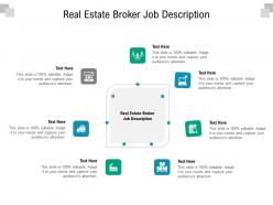 Real estate broker job description ppt powerpoint presentation portfolio tips cpb