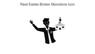 Real Estate Broker Monotone Icon In Powerpoint Pptx Png And Editable Eps Format