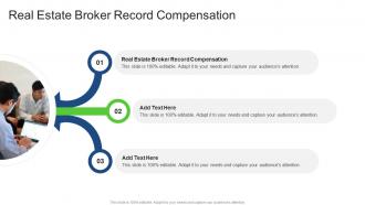 Real Estate Broker Record Compensation In Powerpoint And Google Slides Cpb