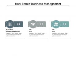 Real estate business management ppt powerpoint presentation layouts slide cpb