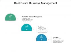 Real estate business management ppt powerpoint presentation summary aids cpb