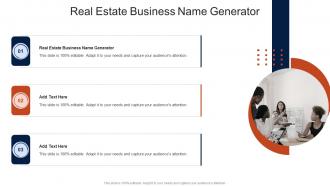 Real Estate Business Name Generator In Powerpoint And Google Slides Cpb