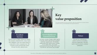 Real Estate Business Plan Key Value Proposition Ppt Icon Graphics Example BP SS