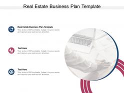 Real estate business plan template ppt powerpoint presentation graphics cpb