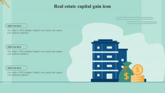 Real Estate Capital Gain Icon