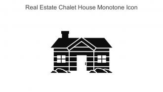 Real Estate Chalet House Monotone Icon In Powerpoint Pptx Png And Editable Eps Format