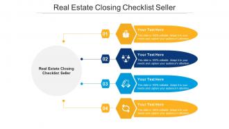 Real Estate Closing Checklist Seller Ppt Powerpoint Presentation Icon Outfit Cpb