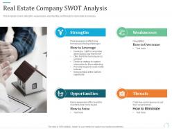 Real estate company swot analysis marketing plan for real estate project