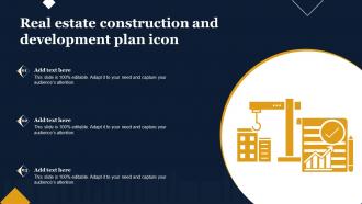 Real Estate Construction And Development Plan Icon