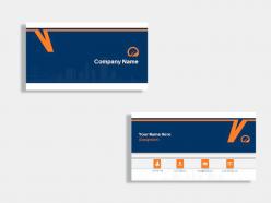 Real estate construction company business card design template
