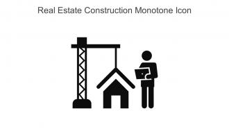 Real Estate Construction Monotone Icon In Powerpoint Pptx Png And Editable Eps Format