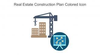 Real Estate Construction Plan Colored Icon In Powerpoint Pptx Png And Editable Eps Format