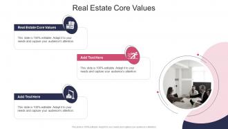 Real Estate Core Values In Powerpoint And Google Slides Cpb