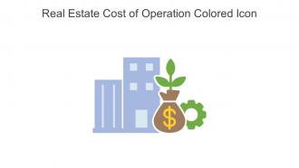 Real Estate Cost Of Operation Colored Icon In Powerpoint Pptx Png And Editable Eps Format
