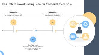 Real Estate Crowdfunding Icon For Fractional Ownership