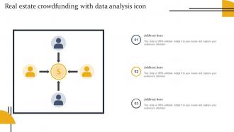 Real Estate Crowdfunding With Data Analysis Icon