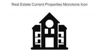 Real Estate Current Properties Monotone Icon In Powerpoint Pptx Png And Editable Eps Format