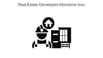 Real Estate Developers Monotone Icon In Powerpoint Pptx Png And Editable Eps Format