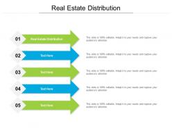 Real estate distribution ppt powerpoint presentation model graphics example cpb