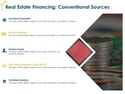 Real estate financing conventional sources m1935 ppt powerpoint presentation background images