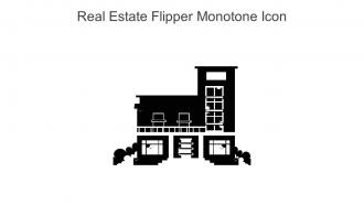 Real Estate Flipper Monotone Icon In Powerpoint Pptx Png And Editable Eps Format