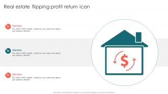 Real Estate Flipping Profit Return Icon