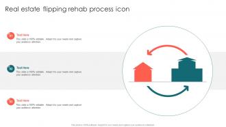 Real Estate Flipping Rehab Process Icon