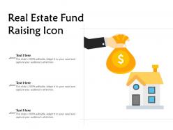 Real estate fund raising icon