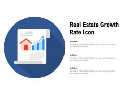 Real estate growth rate icon