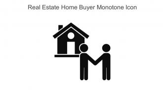 Real Estate Home Buyer Monotone Icon In Powerpoint Pptx Png And Editable Eps Format