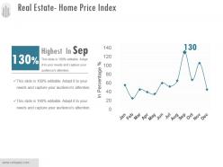 Real estate home price index powerpoint layout