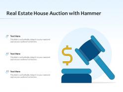 Real Estate House Auction With Hammer