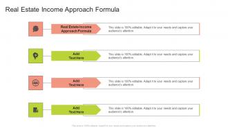 Real Estate Income Approach Formula In Powerpoint And Google Slides Cpb